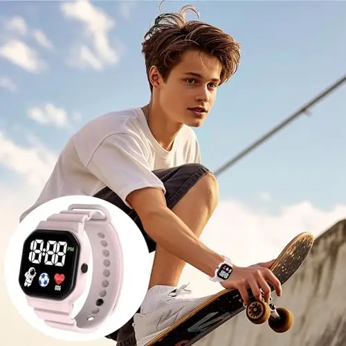 Sports For Kids | Digital Children, Comodi Sport Waterproof Da Polso Per Opzioni Multicolori. Il Nostro Design Creativo miniatura 2