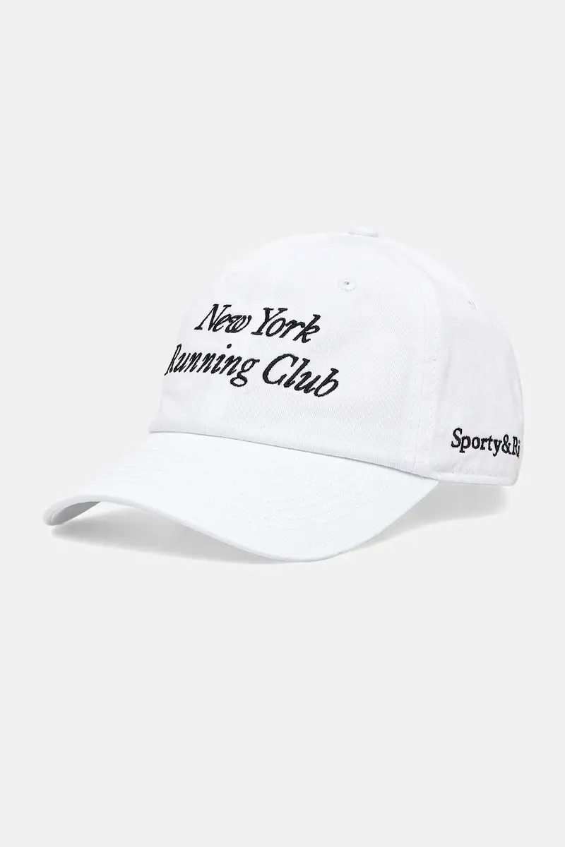 berretto da baseball in cotone Run Club Bianco