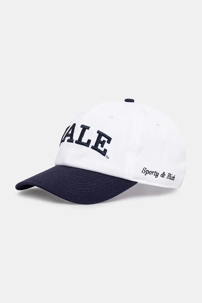 berretto da baseball in cotone Yale Classic Bianco