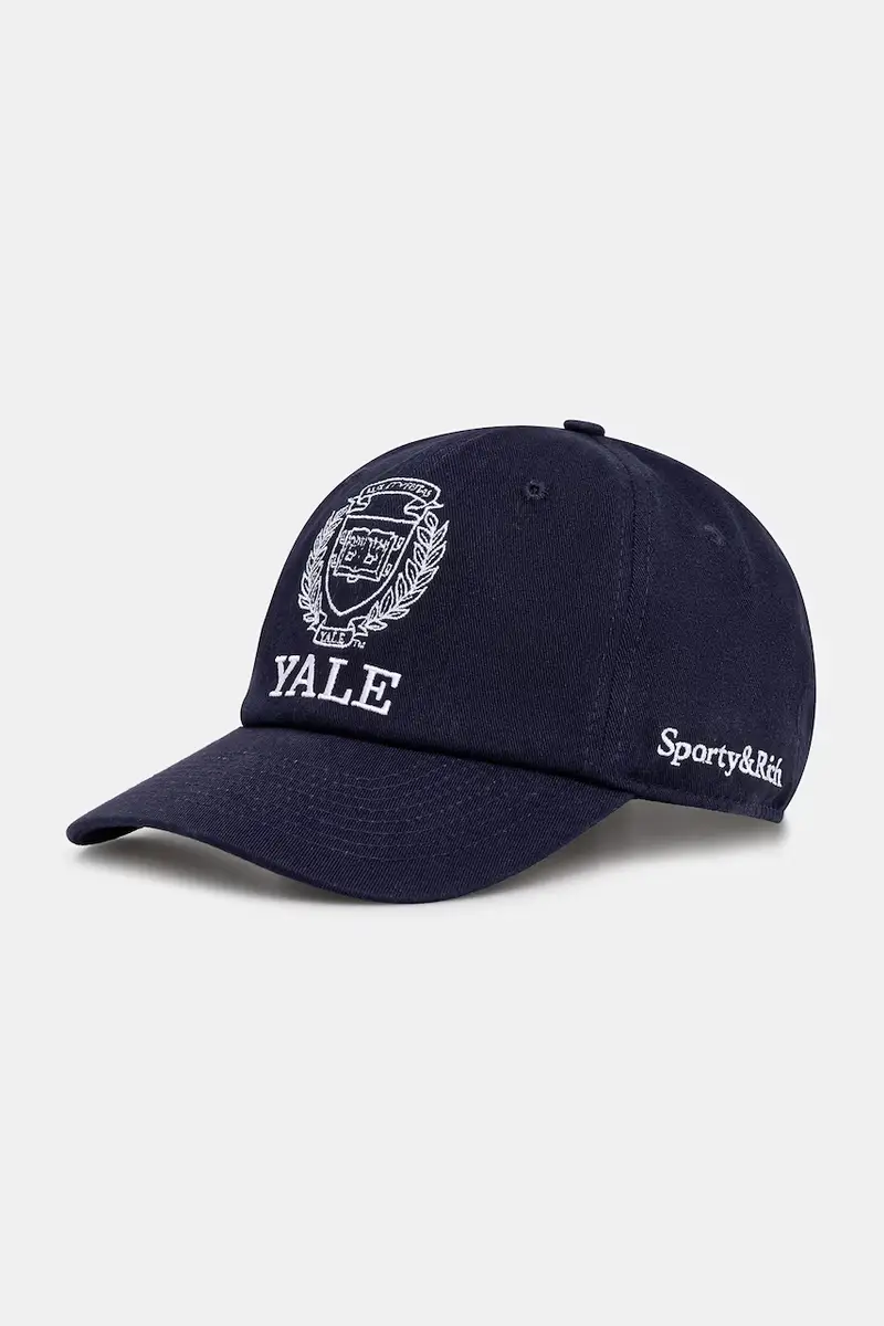 berretto da baseball in cotone Yale Crest Blu navy