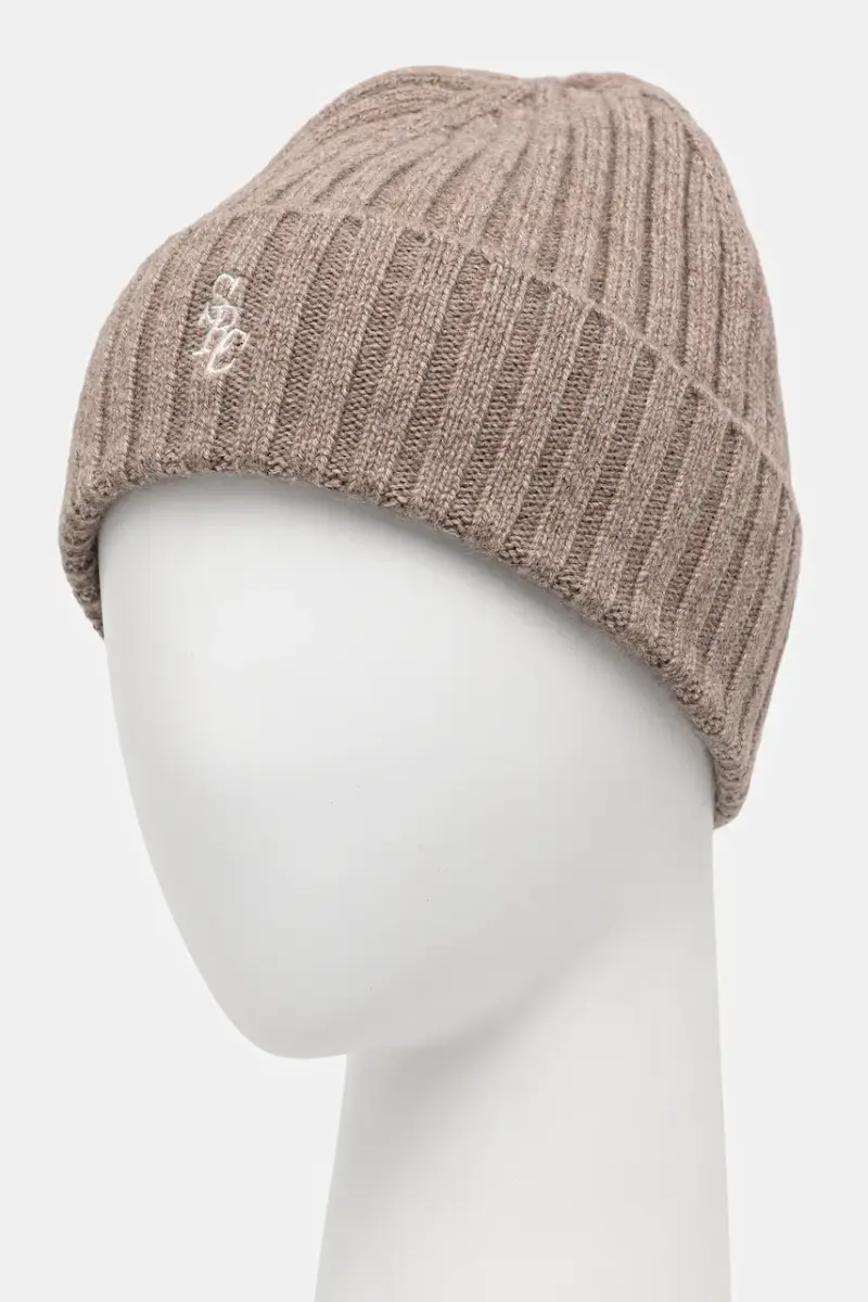berretto in lana SRC Cashmere Beige miniatura 2
