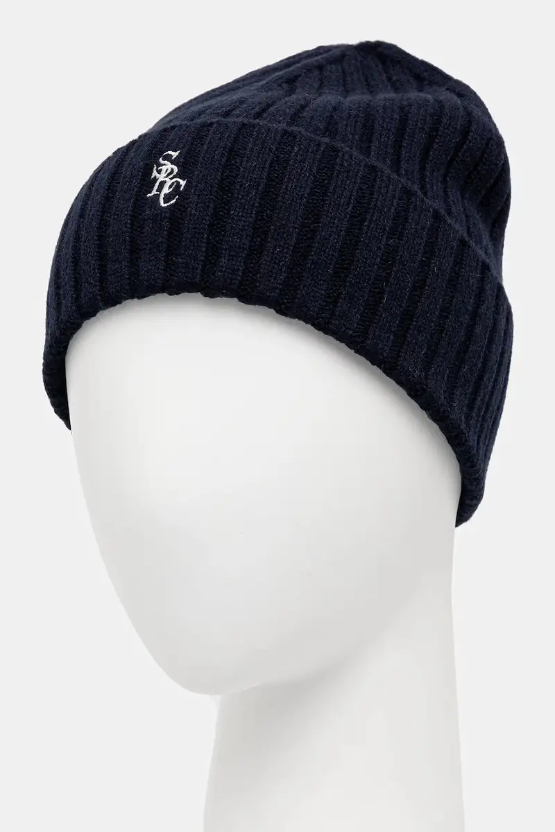berretto in lana SRC Cashmere Blu navy miniatura 2