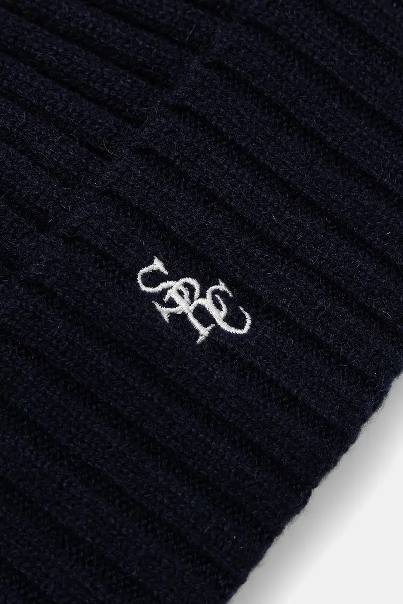 berretto in lana SRC Cashmere Blu navy miniatura 3