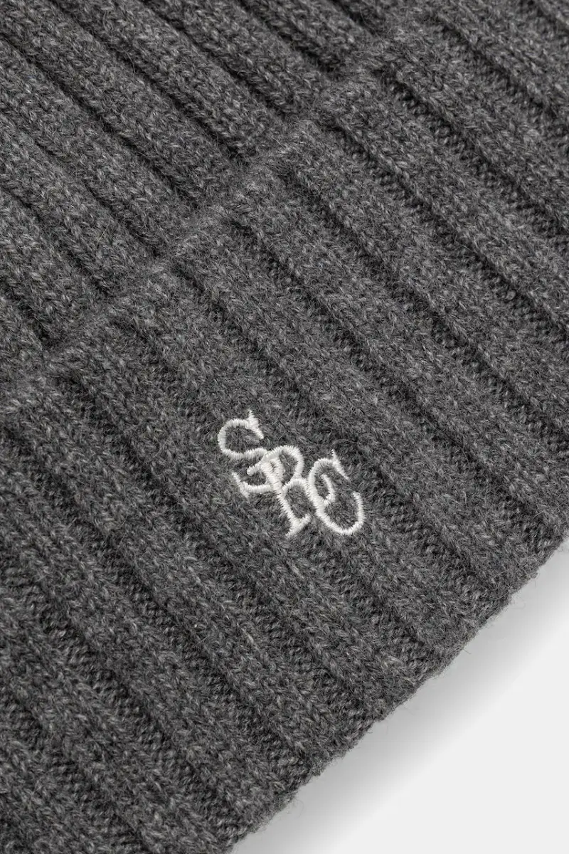 berretto in lana SRC Cashmere Grigio miniatura 3