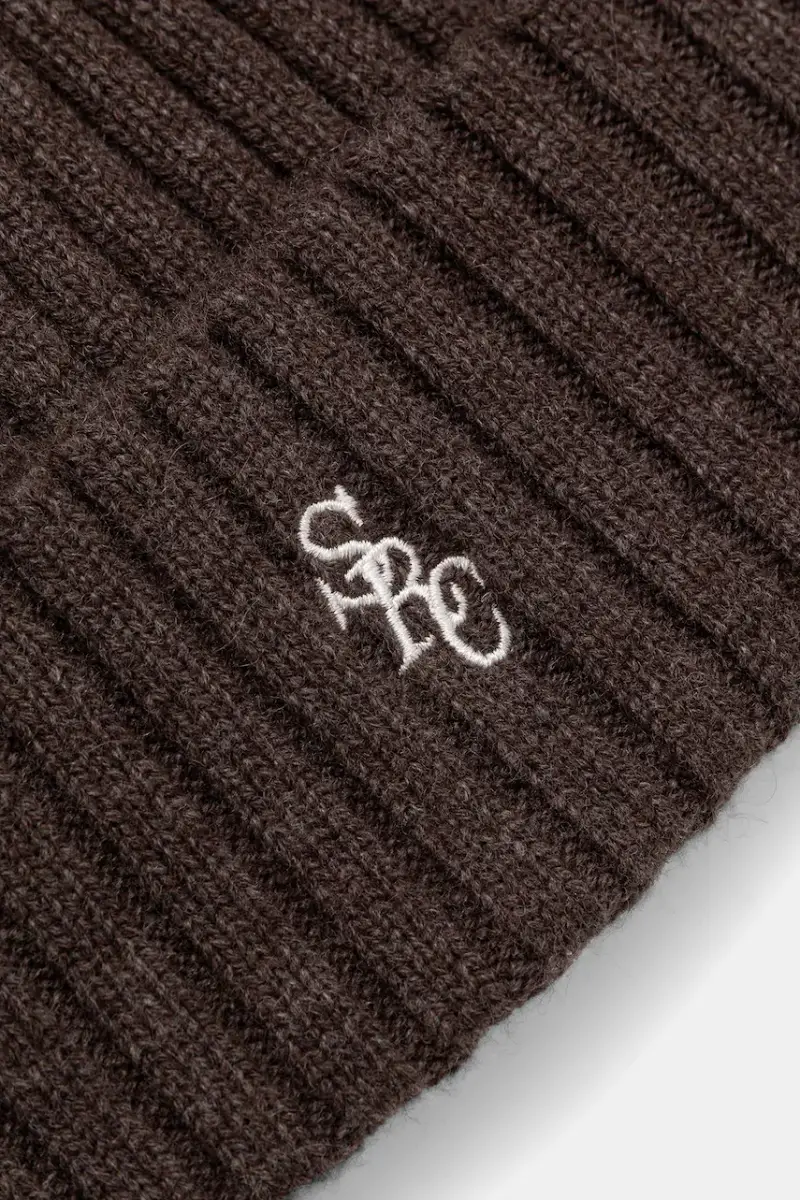 berretto in lana SRC Cashmere Marrone miniatura 3