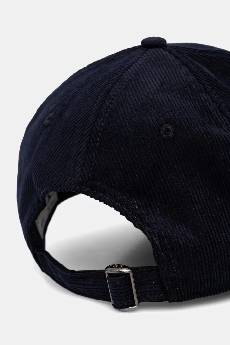 cappello con visiera in velluto a coste Soho Corduroy colore blu navy AC08162083BL106 miniatura 3
