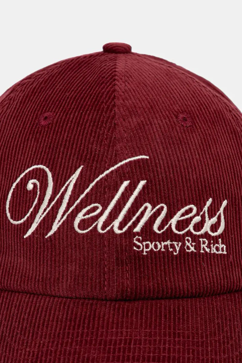 cappello con visiera in velluto a coste Soho Corduroy colore granata AC08162083RE10 miniatura 2