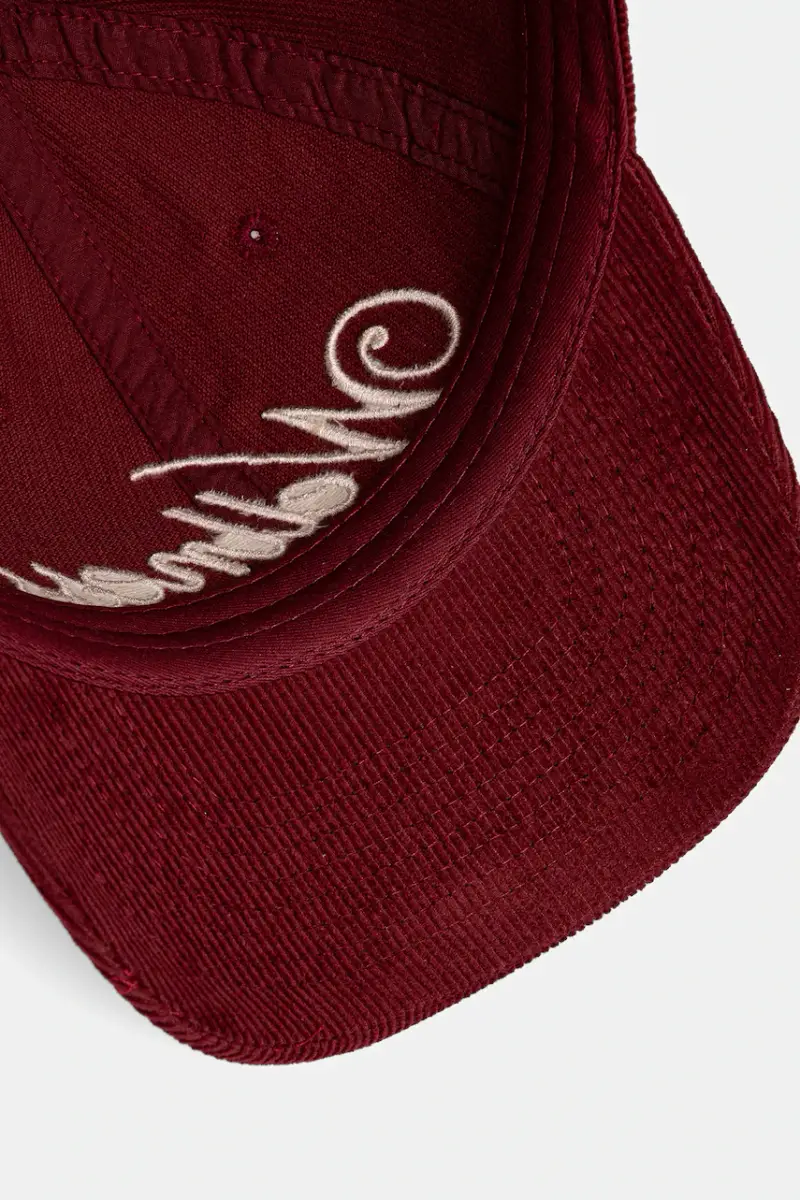 cappello con visiera in velluto a coste Soho Corduroy colore granata AC08162083RE10 miniatura 4