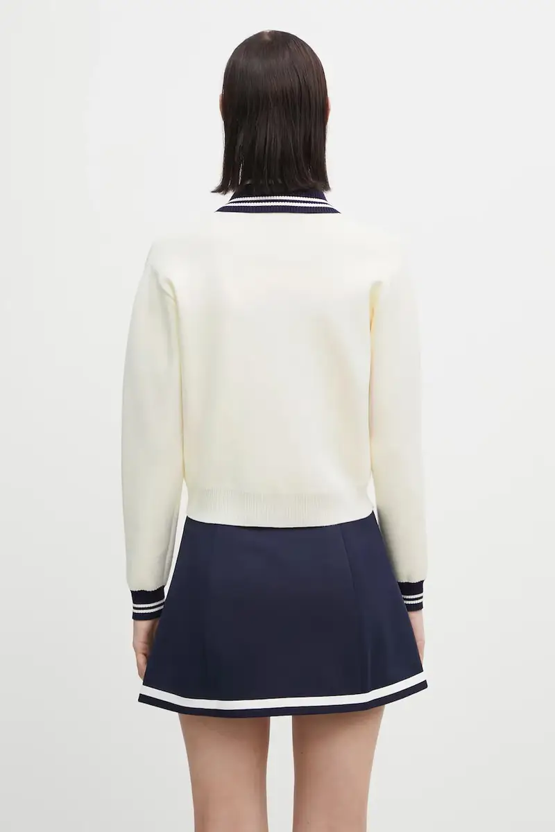 Sporty & Rich Cardigan Donna Bianco 3171176 miniatura 3