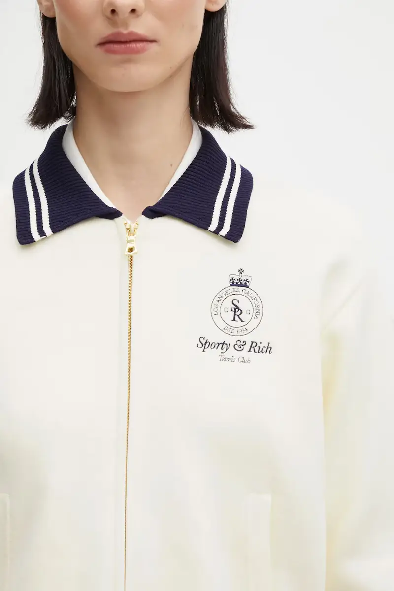 Sporty & Rich Cardigan Donna Bianco 3171176 miniatura 4