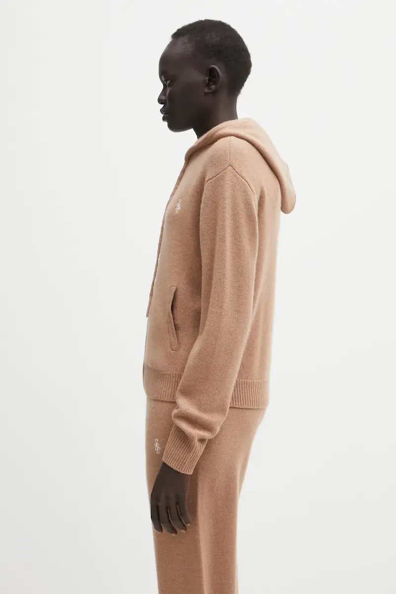 Sporty & Rich Cardigan Donna Marrone 3842464 miniatura 2