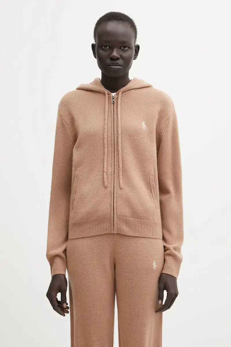 Sporty & Rich Cardigan Donna Marrone 3842464