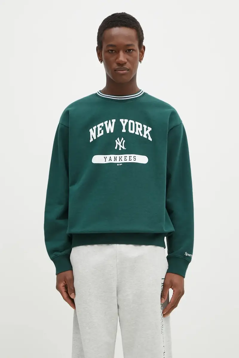 felpa in cotone League colore verde ST045505634GR10