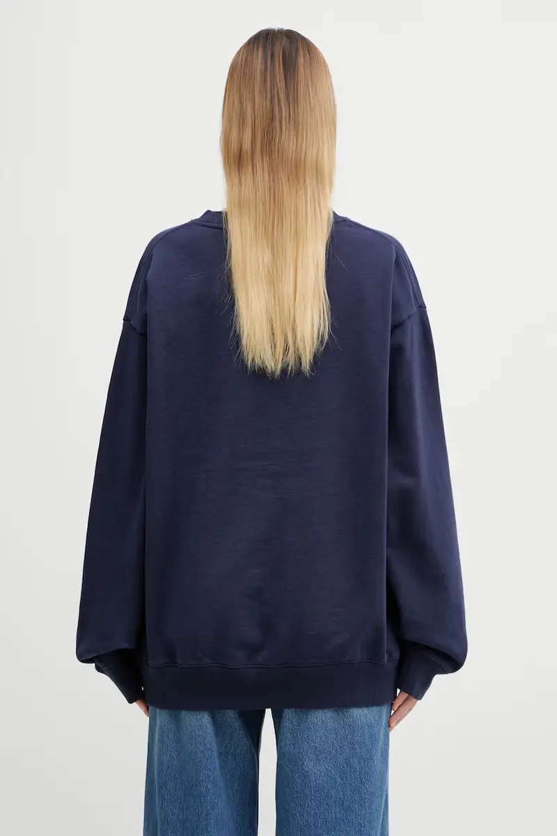 felpa in cotone Nautical Embroidered Blu navy miniatura 3