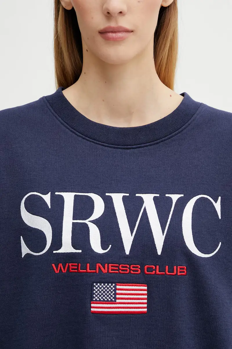 felpa in cotone Nautical Embroidered Blu navy miniatura 4