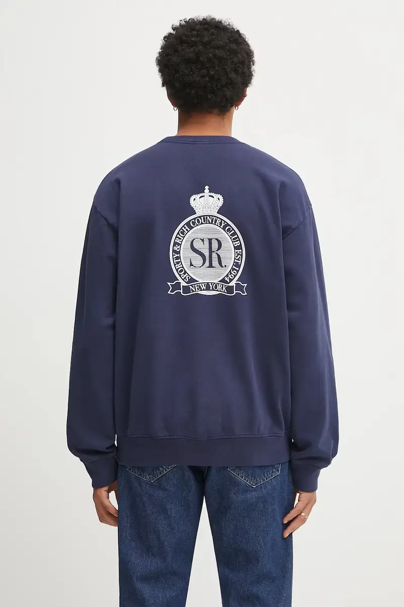 felpa in cotone Royal Club colore blu navy ST071620219BL106