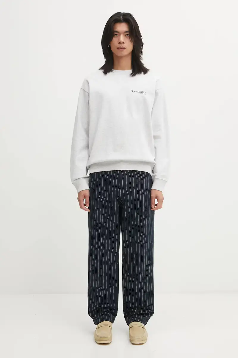 felpa in cotone Run Club uomo colore grigio ST07162175GY03 miniatura 5