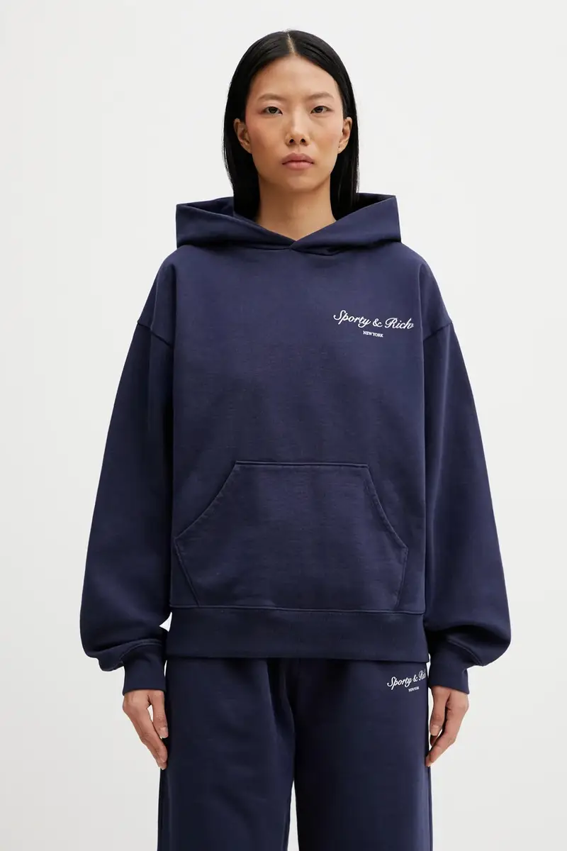 felpa in cotone Syracuse Blu navy miniatura 3