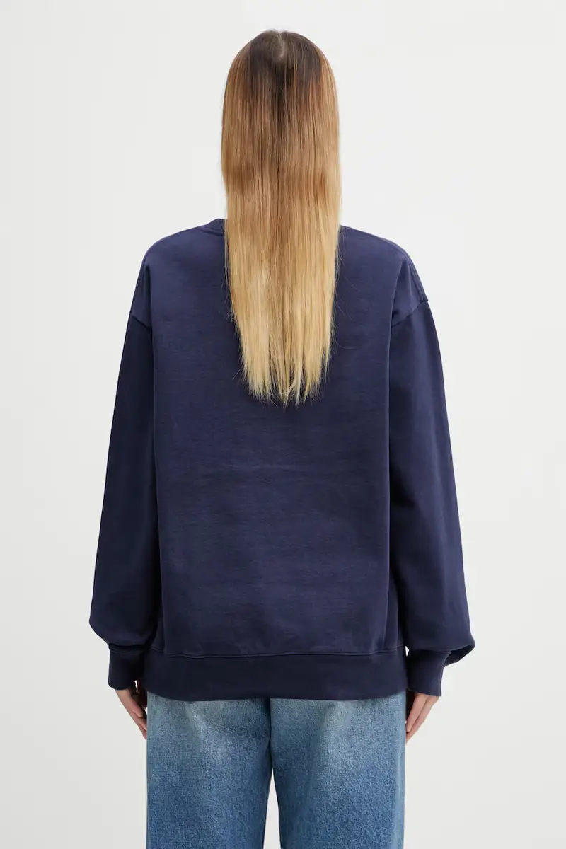 felpa in cotone Yale Ivy Blu navy miniatura 3