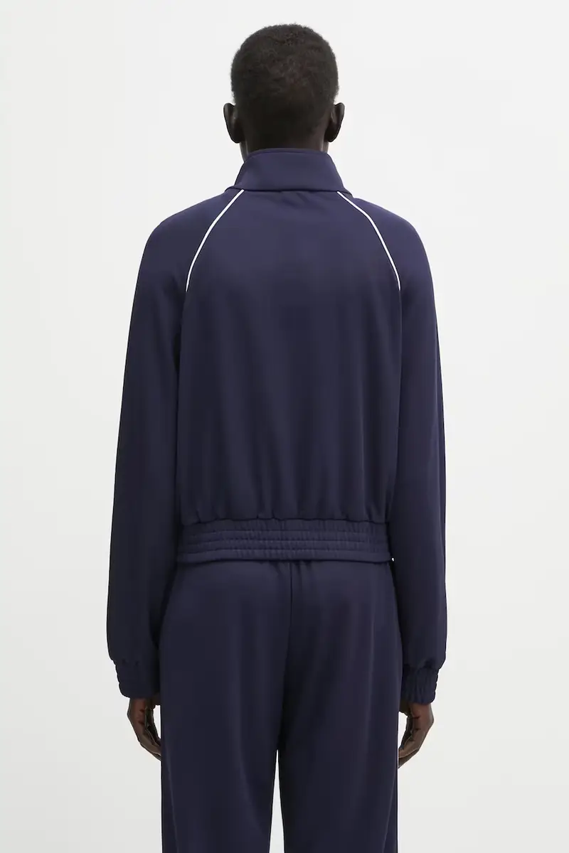 felpa Serif Logo Retro Track donna colore blu navy con applicazione JA06664300BL107 miniatura 3