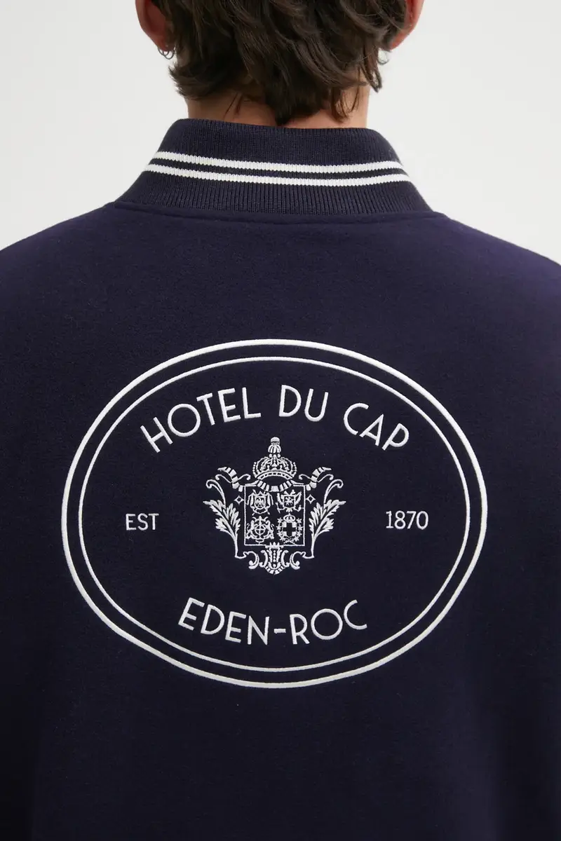 giacca bomber in lana Eden Crest Varsity colore blu navy OW03160666BL106 miniatura 5