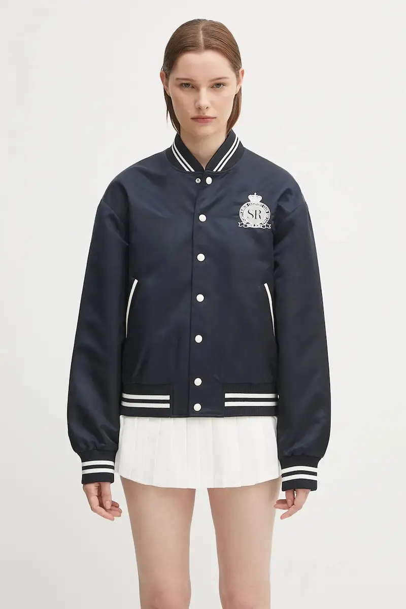giacca bomber Royal Club Nylon Varsity colore blu navy OW030620219BL106