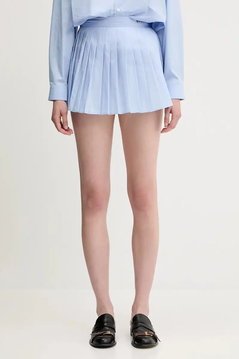 gonna in cotone Serif Logo Anae colore blu SK018612300BL59