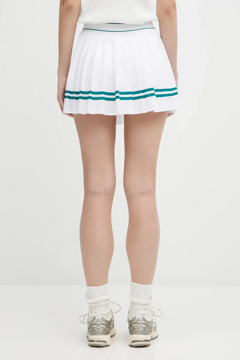 gonna Italic Logo Pleated colore bianco SK005621313WH27 miniatura 3