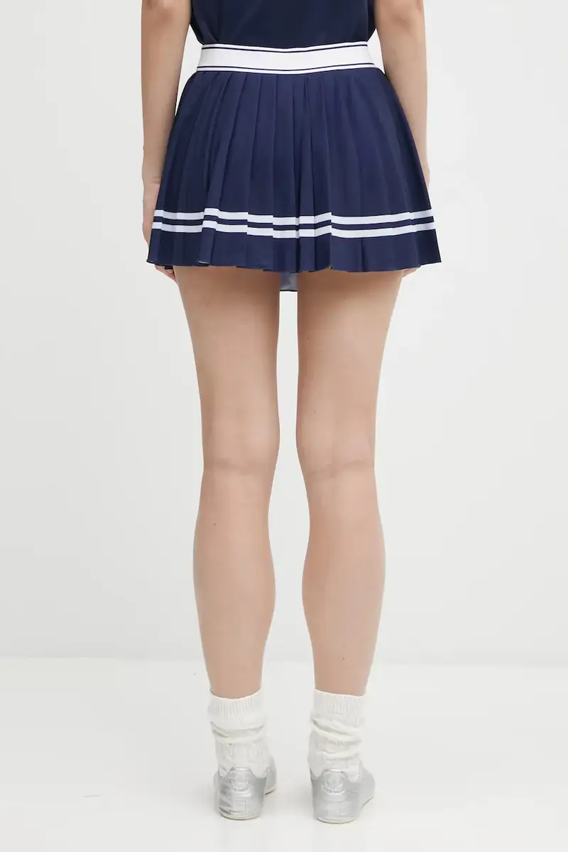 gonna Italic Logo Pleated colore blu navy SK005621313BL107 miniatura 3
