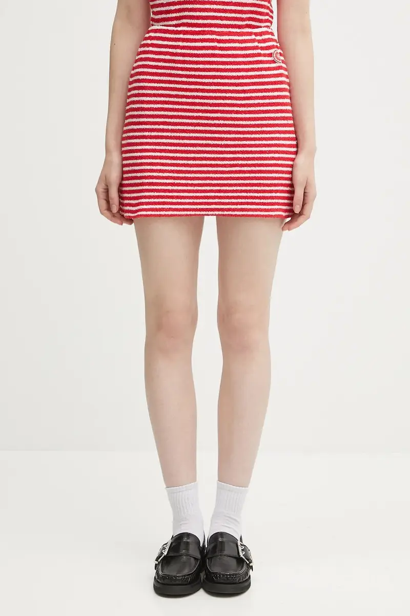 gonna Serif Logo Striped Terry Aline colore rosso SK017602300ST67