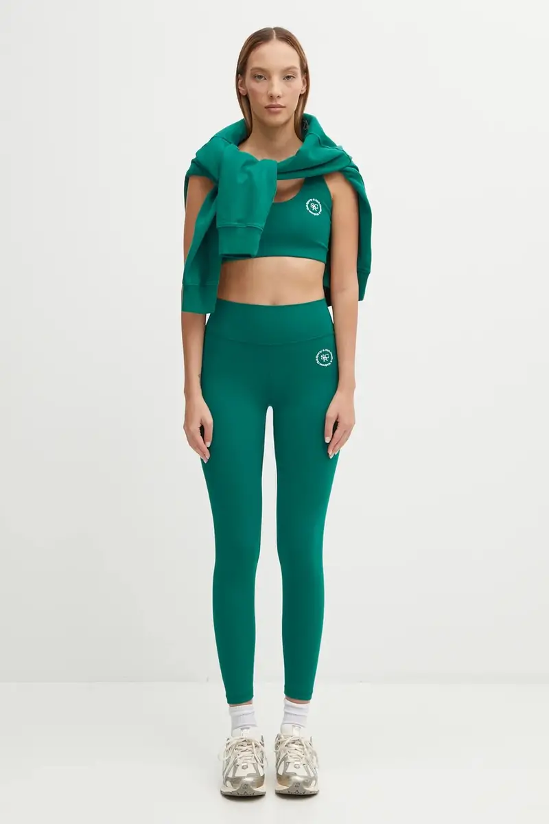 Sporty & Rich Leggings Donna Verde 3376542 miniatura 5