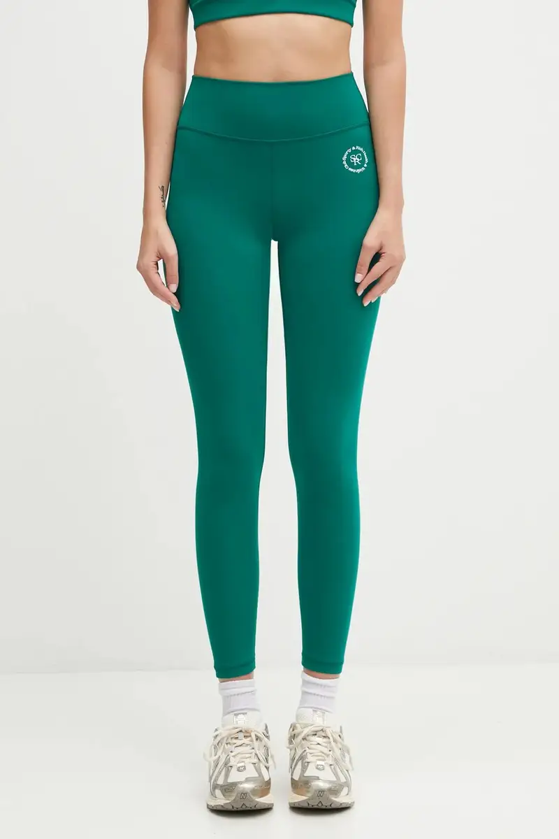 Sporty & Rich Leggings Donna Verde 3376542