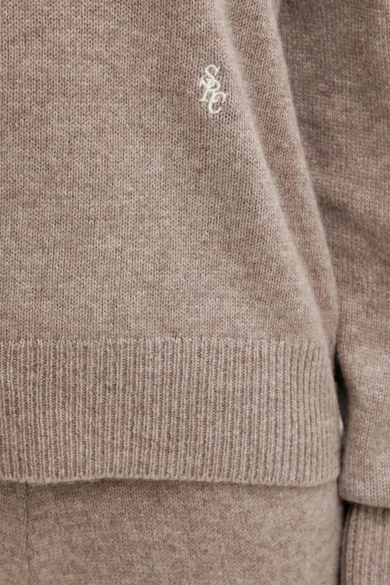 maglione con lana SRC Cashmere Beige miniatura 4