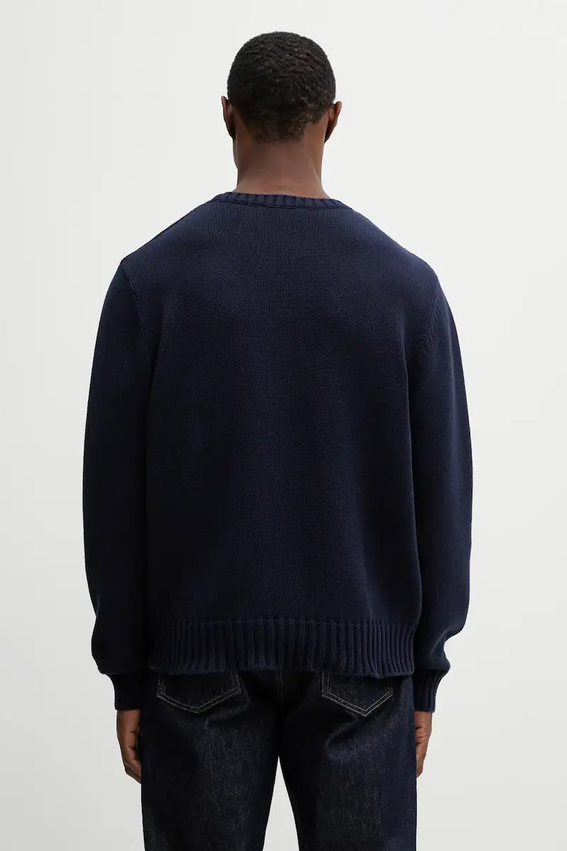 maglione in cotone S&R Nautical Cotton Blu navy miniatura 3