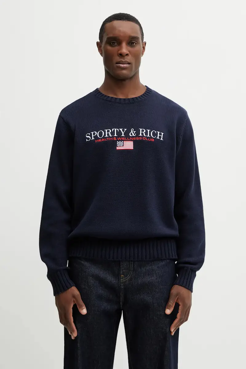 maglione in cotone S&R Nautical Cotton Blu navy