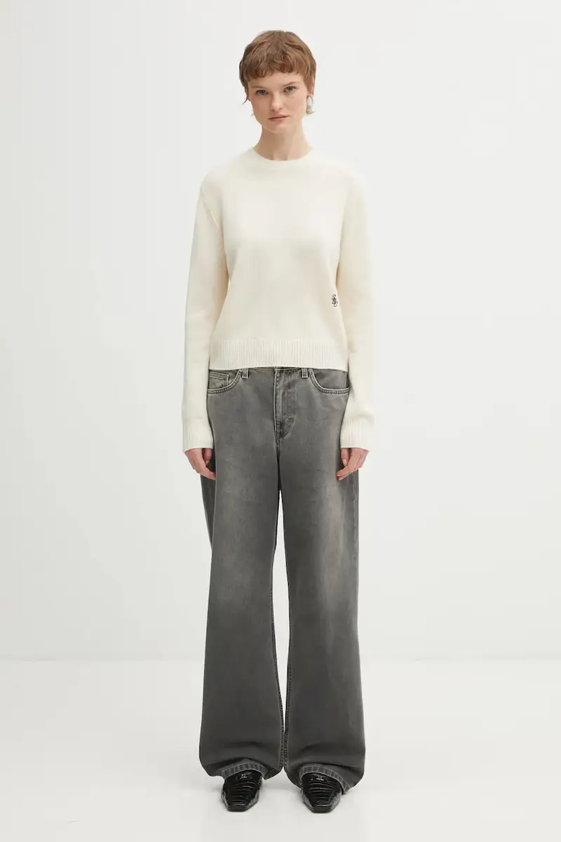 maglione in lana SRC Cashmere Beige miniatura 5