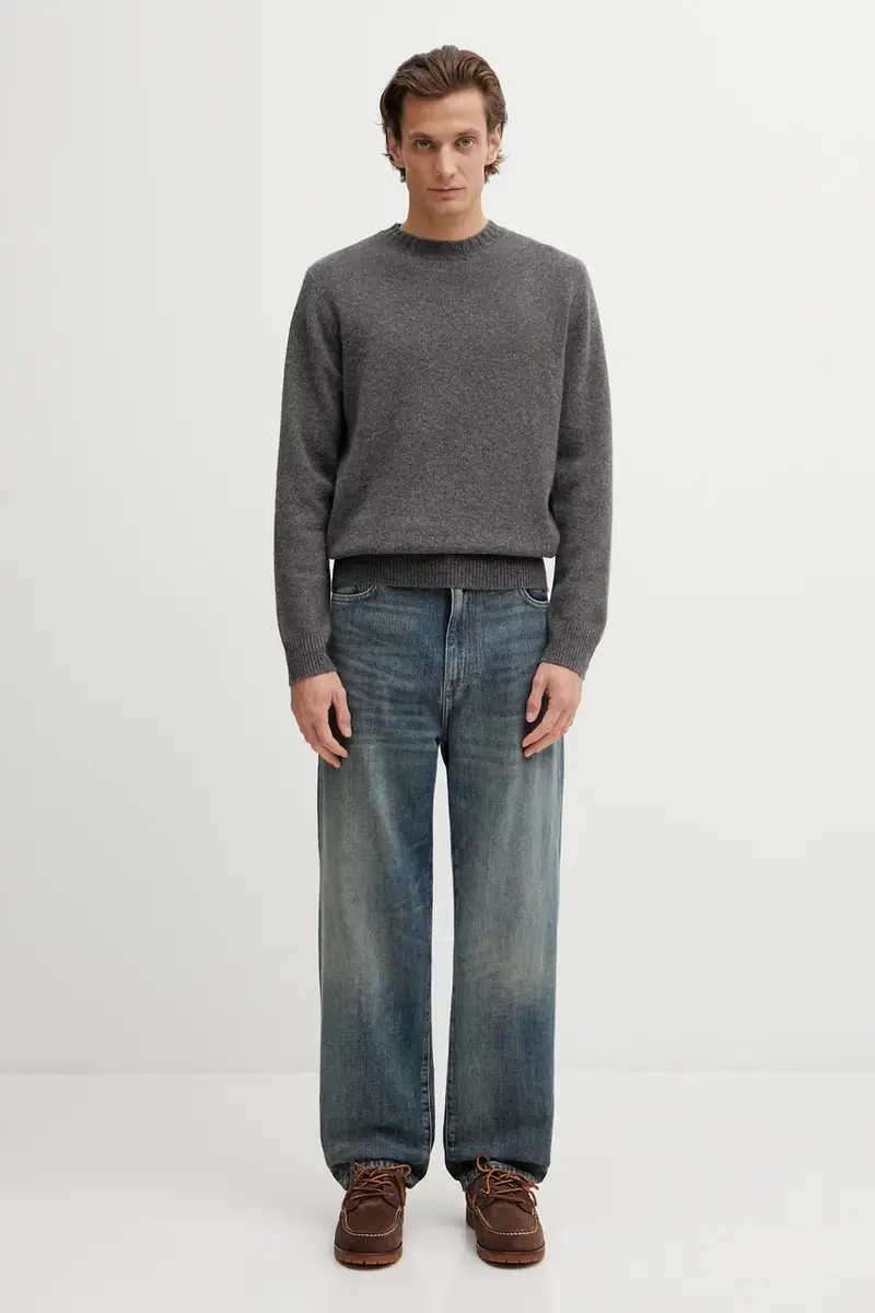 maglione in lana SRC Cashmere Grigio miniatura 5