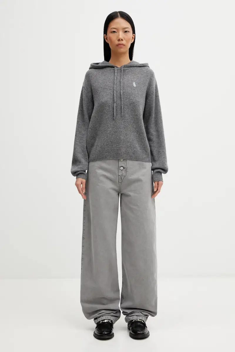 maglione in lana SRC Cashmere Grigio miniatura 5