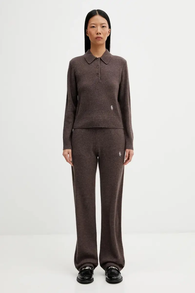 maglione in lana SRC Cashmere Marrone miniatura 5