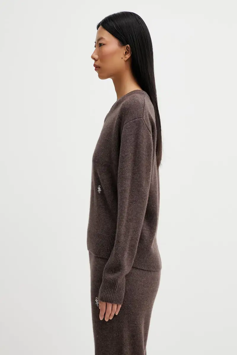 maglione in lana SRC Cashmere Marrone miniatura 2