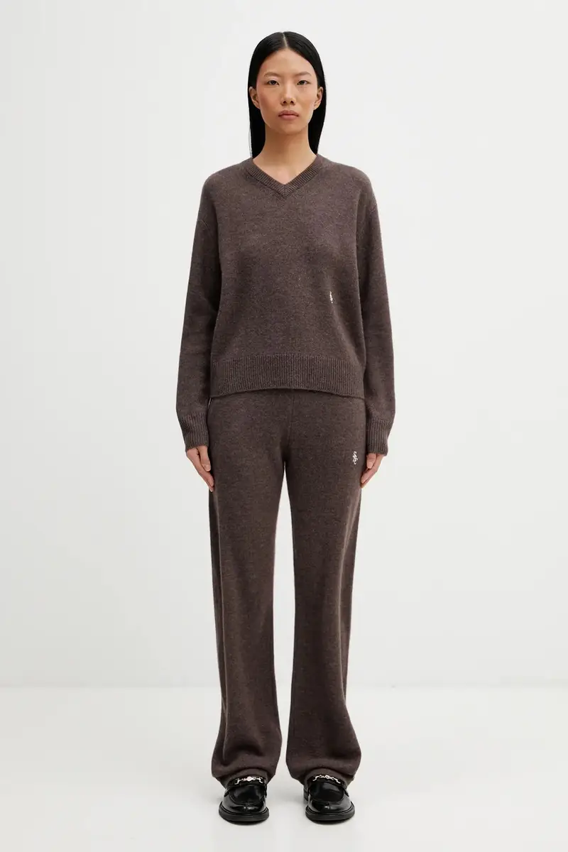 maglione in lana SRC Cashmere Marrone miniatura 5