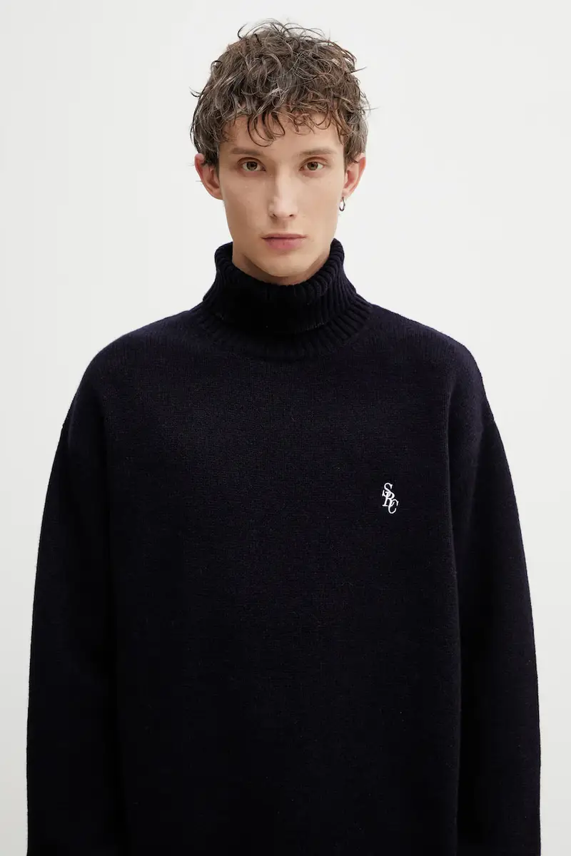 maglione in lana SRC Wool Blu navy miniatura 4