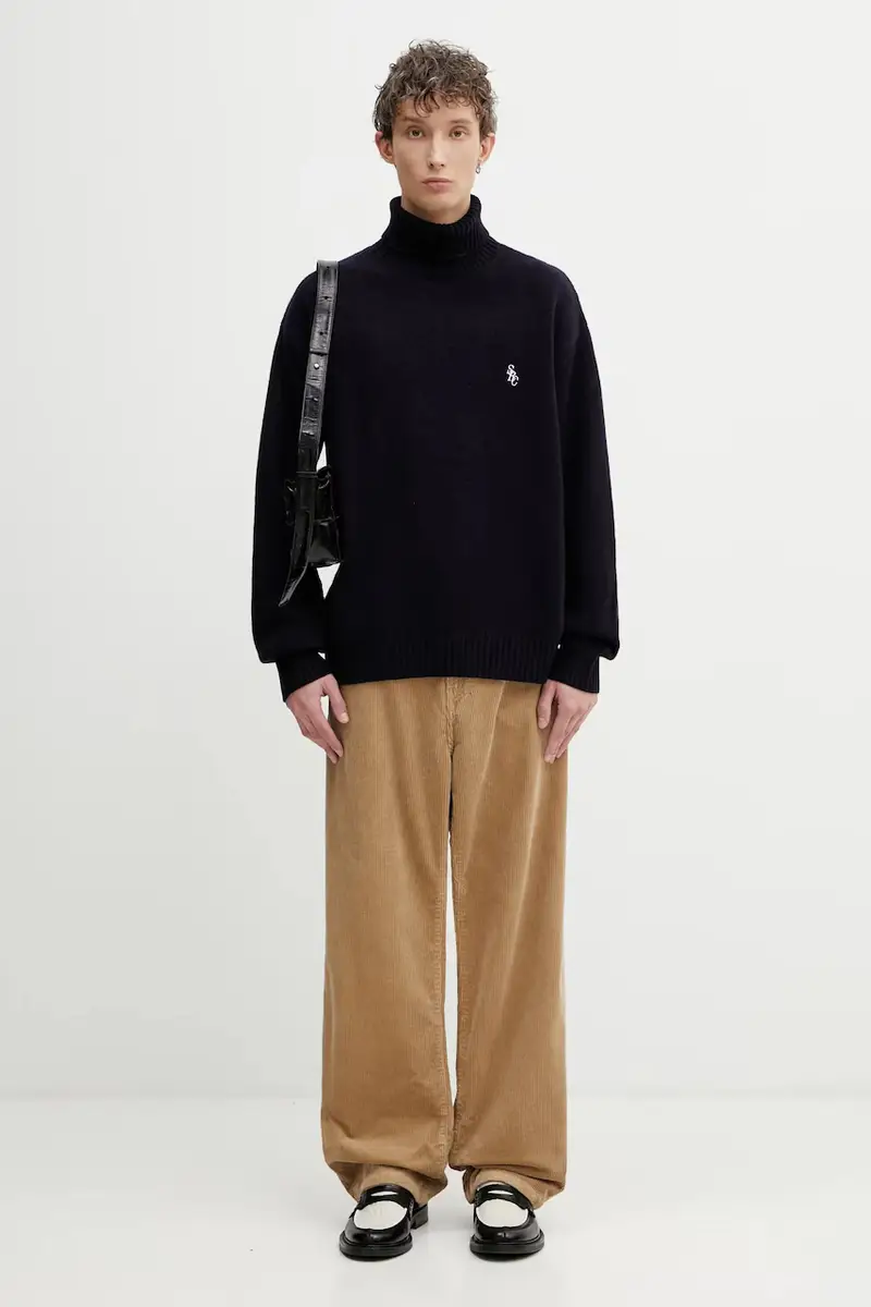 maglione in lana SRC Wool Blu navy miniatura 5