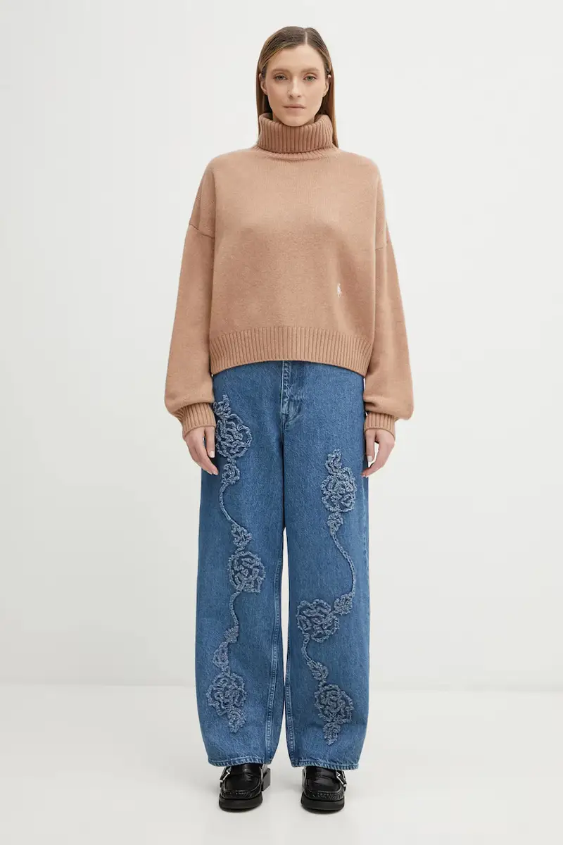 maglione in lana SRC Wool Marrone miniatura 5