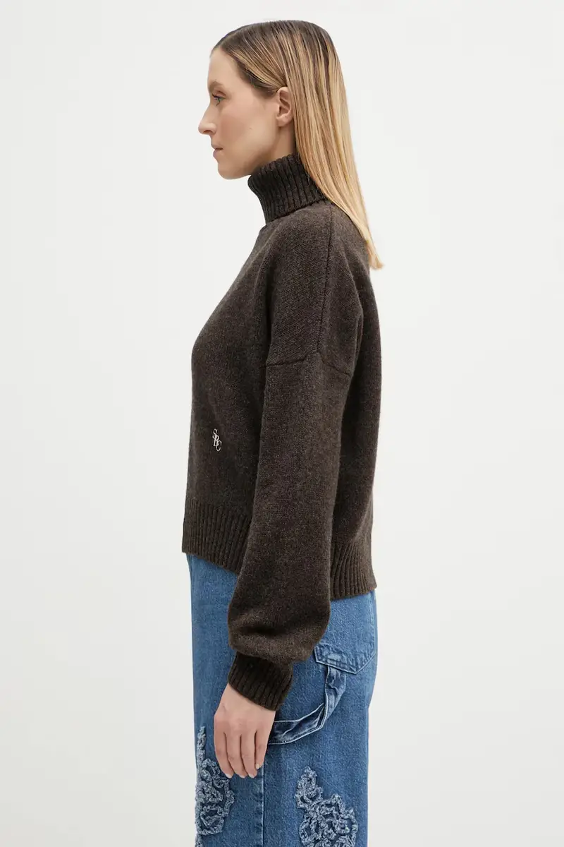 maglione in lana SRC Wool Marrone miniatura 2
