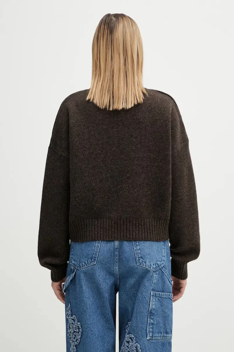 maglione in lana SRC Wool Marrone miniatura 3