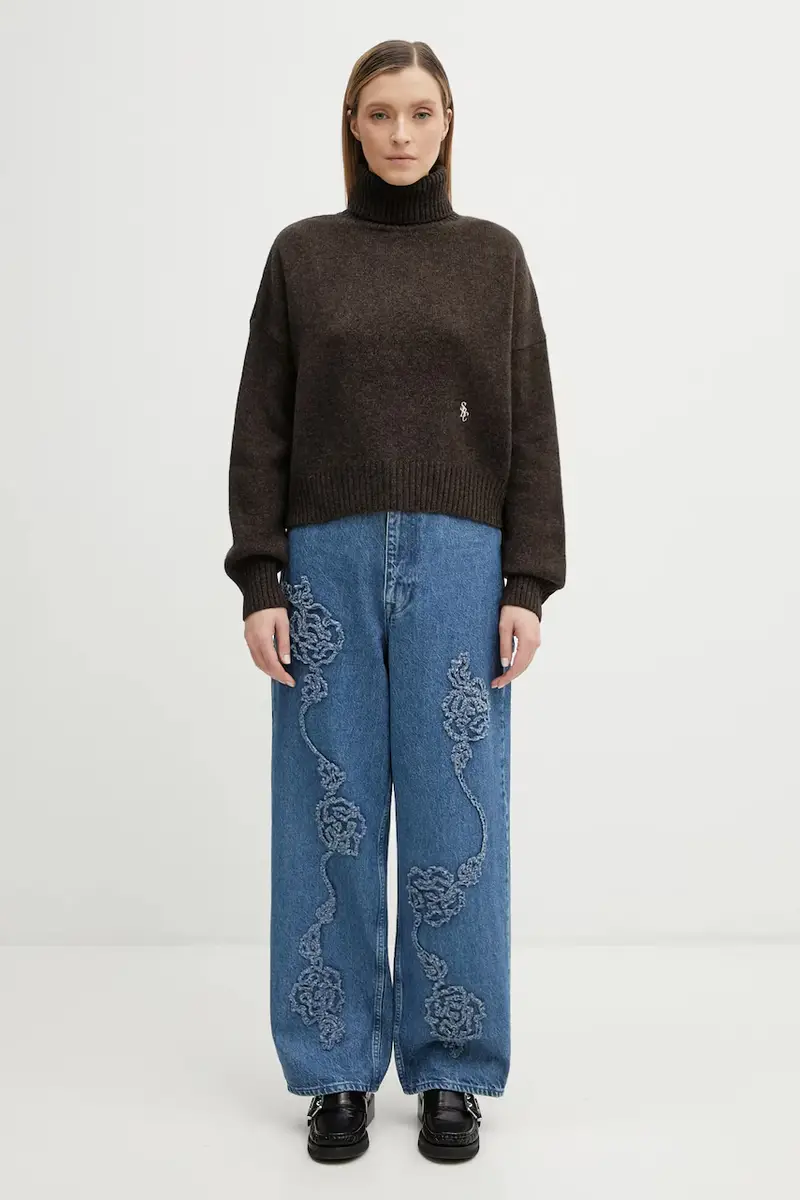 maglione in lana SRC Wool Marrone miniatura 5