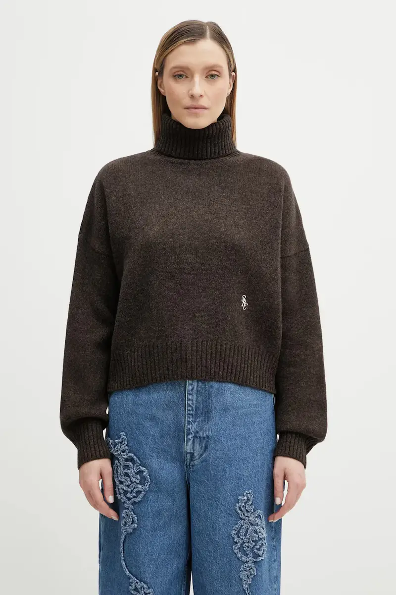 maglione in lana SRC Wool Marrone