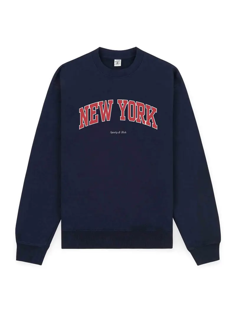 New York Ivy Crewneck Blu scuro
