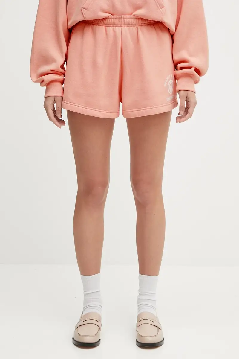 pantaloncini California Emblem Soft Disco donna colore rosa con applicazione SH052625218P141